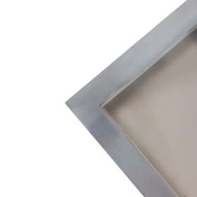 Maison Jansen Brushed Aluminum Console, 1970s