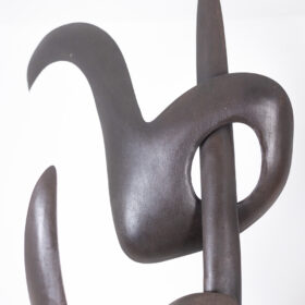 Antonine de Saint Pierre, Curved Metal Sculpture, Contemporary Work