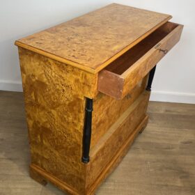 Small Biedermeier Style Chest of Drawers with Four Drawers in Maple