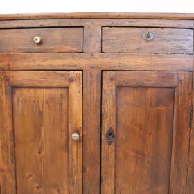 Rustic Italian Fir Wood Buffet – Early 20th Century