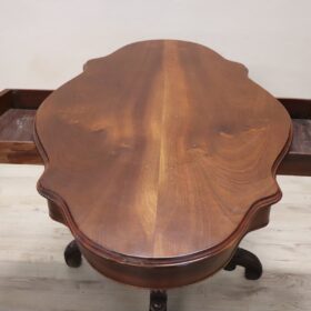 Mid 19th Century Italian Louis Philippe Antique Walnut Pedestal Table