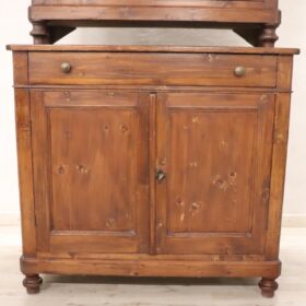 19th Century Italian Antique Rustic Sideboard in Fir Wood