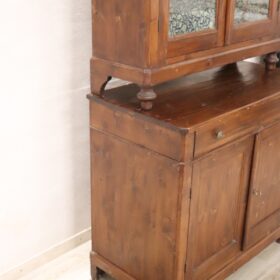 19th Century Italian Antique Rustic Sideboard in Fir Wood