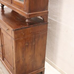 19th Century Italian Antique Rustic Sideboard in Fir Wood