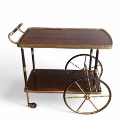 Mahogany and brass bart cart- Styylish