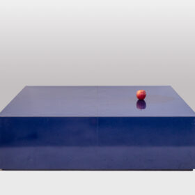 Maison Jansen Blue Melamine Coffee Table, 1970