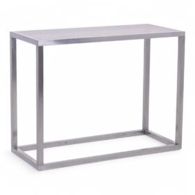 Maison Jansen Brushed Aluminum Console, 1970s
