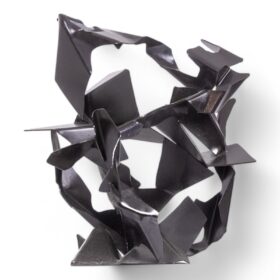 Jean Campa, Abstract Patinated Iron Sculpture, 1980s