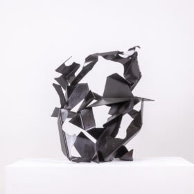 Jean Campa, Abstract Patinated Iron Sculpture, 1980s