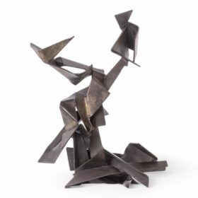 Jean Campa Patinated Metal Sculpture, 1980s