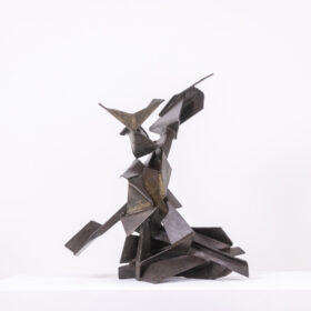 Jean Campa Patinated Metal Sculpture, 1980s