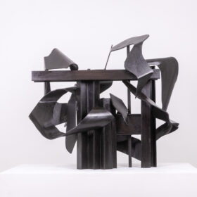 Jean Campa, Patinated Metal Sculpture, 1995