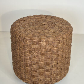 Pair of Rope Stool in the Style of Audoux Minet