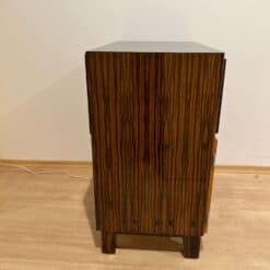 Small Art Deco Bar Cabinet, Macassar Veneer, France, circa 1930 - Image 16