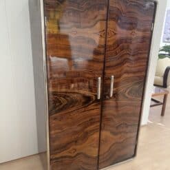 Alternative view of Bauhaus Armoire, Palisander Optic, Steeltube and Chrome, Germany circa 1930