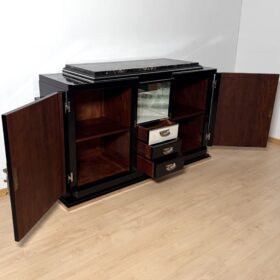Art Deco Sideboard, Black Lacquer, Paris circa 1930