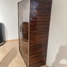 Bauhaus Armoire, Palisander Optic, Steeltube and Chrome, Germany circa 1930