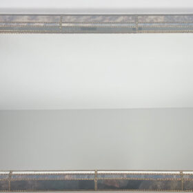 Large Multi-Facets Mirror with Brass Garlands