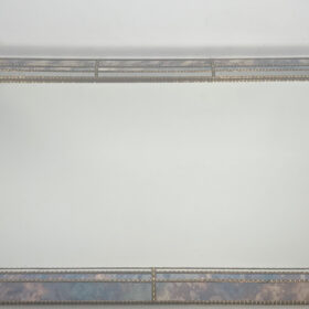 Large Multi-Facets Mirror with Brass Garlands