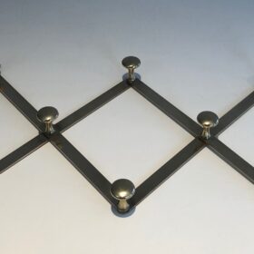 Brass Accordion Wall Coat Rack