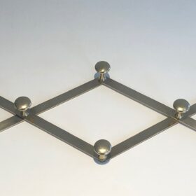 Brass Accordion Wall Coat Rack
