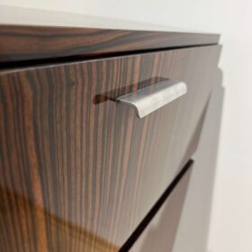 Small Art Deco Bar Cabinet, Macassar Veneer, France, circa 1930