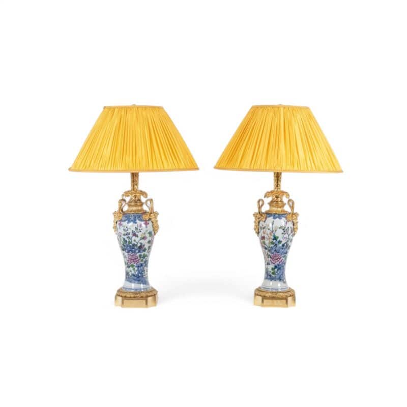 Pair of Canton Porcelain Table Lamps- Styylish