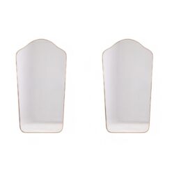 Pair of “chapeau de gendarme” shaped mirrors- Styylish