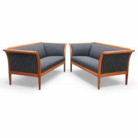 Pair of Swedish Biedermeier Style Sofas, 20th