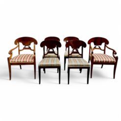 Set of 6 Swedish Biedermeier Dining Chairs - Styylish