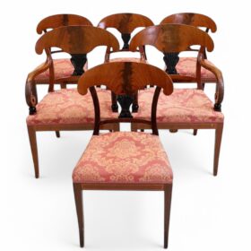 Set of 6 Swedish Biedermeier Dining Chairs, 19th century