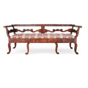 Swedish Biedermeier Settle Sofa late 1800s