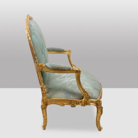 Louis XV Style Gilded Furniture Living Room Set, Circa 1880