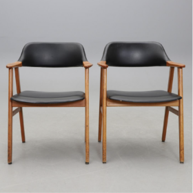 Set of 10 Carl-Ewert Ekström Dining Chairs, Sweden 1960s