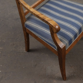 Pair of Swedish Biedermeier Carver Chairs, 19th C.