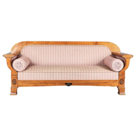 Swedish Biedermeier Couch, Honey Color, 19th/20th Century