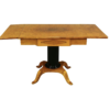 Swedish Biedermeier Pedestal Drop-Leaf Table- Styylish