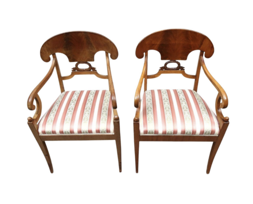 Antique Swedish Biedermeier Carver Chairs- Styylish