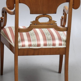 Antique Swedish Biedermeier Carver Chairs, 19th C.