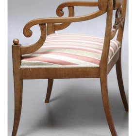 Antique Swedish Biedermeier Carver Chairs, 19th C.