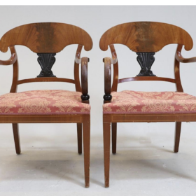 Set of 6 Swedish Biedermeier Dining Chairs, 19th century