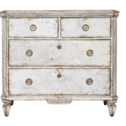 Swedish Gustavian Painted Chest of Drawers- Styylish