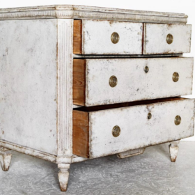 Swedish Gustavian Painted Chest of Drawers, 1870's