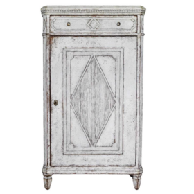 Swedish Gustavian Painted Sideboard, White C.1860