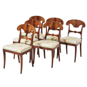 Swedish Biedermeier Dining Chairs, 19th c.