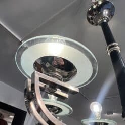 Art Deco Chandelier, Black Lacquer, France circa 1930 - Image 13