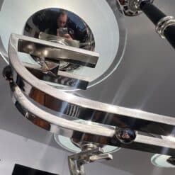 Art Deco Chandelier, Black Lacquer, France circa 1930 - Image 14