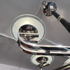 Art Deco Chandelier, Black Lacquer, France circa 1930 - Image 15