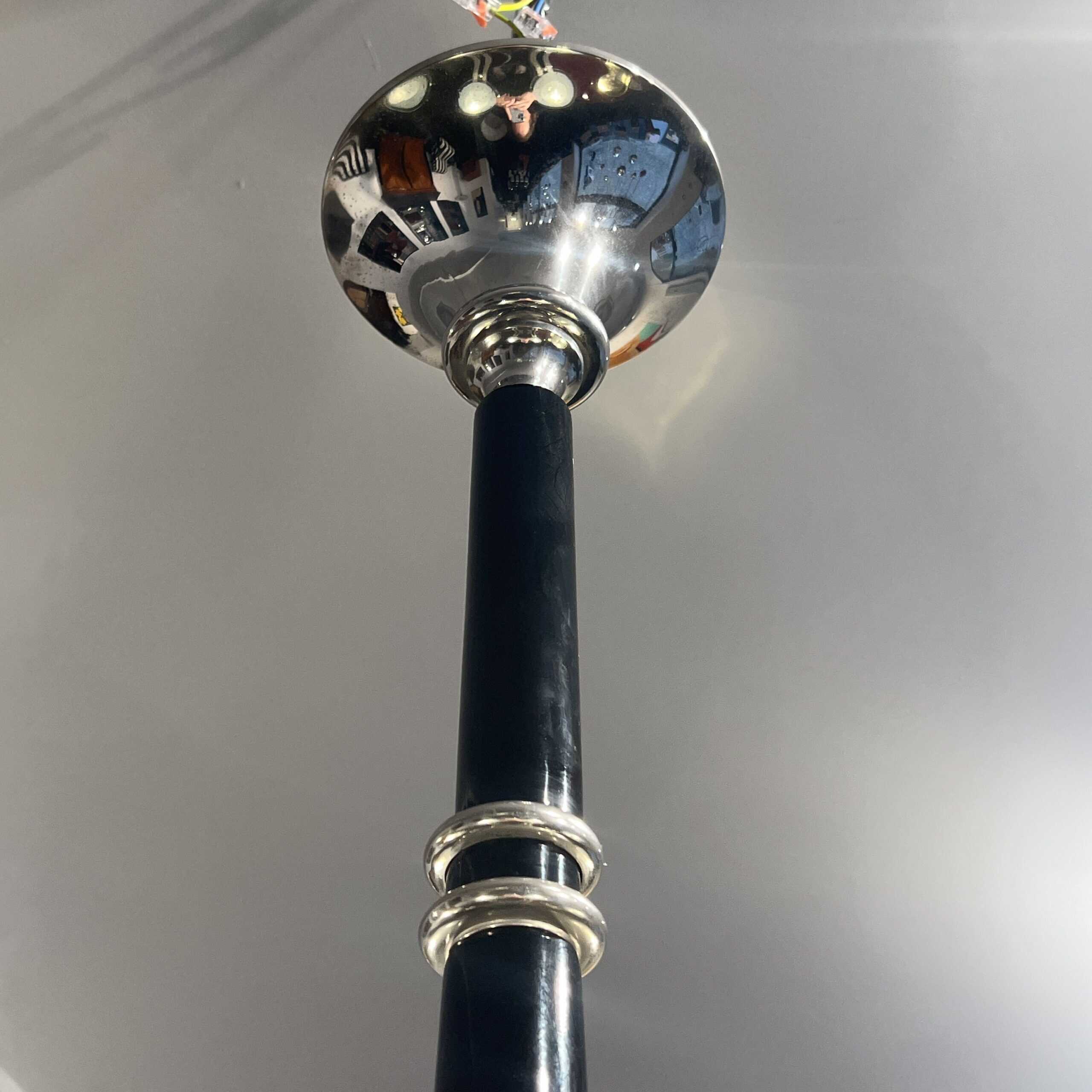 Art Deco Chandelier, Black Lacquer, France circa 1930 - Image 5