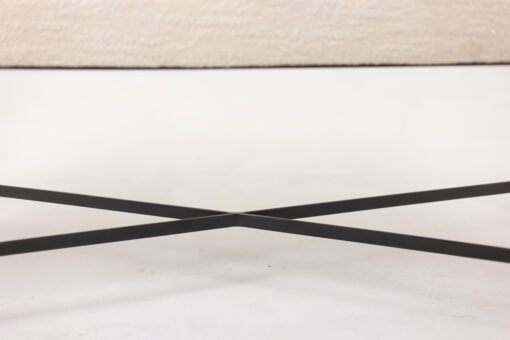 White Lacquered Metal Benches - Frame Bottom - Styylish